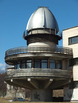 Building of an observatory in Petrozavodsk, Karelia, Russia       