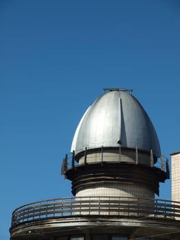 Dome of an observatory in Petrozavodsk, Karelia, Russia       