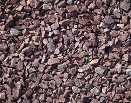Background. A structure. Pink gravel      