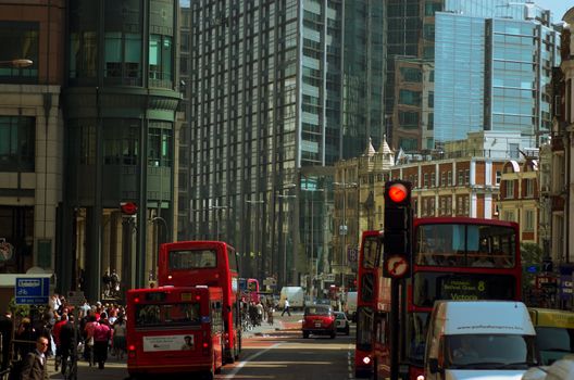 busy london street