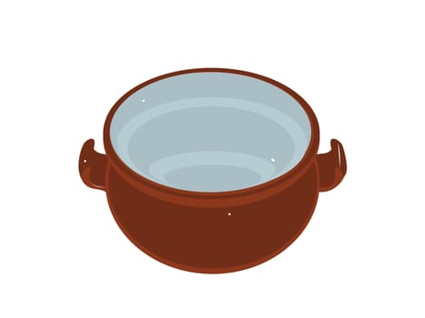 soup bowl on white background
