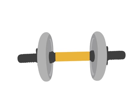dumbbell  on isolated  background    