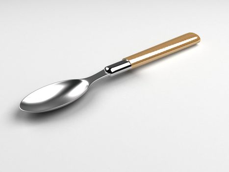 three dimensional tablespoon on an isolated background