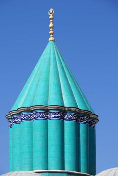 Mevlana museum mosque in Konya, Turkey