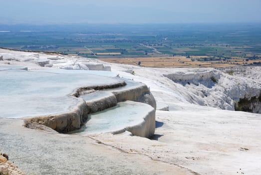 Travertine pools and terraces, Pamukkale, Turkey