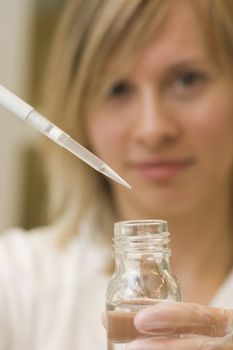 young scientist at laboratory