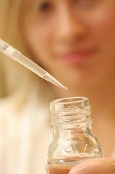 young scientist at laboratory