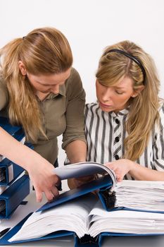 Successful business team working with documents