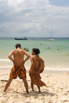 couple on beach