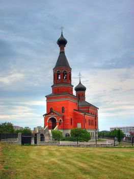 View at Christianity church in maardu, estonia