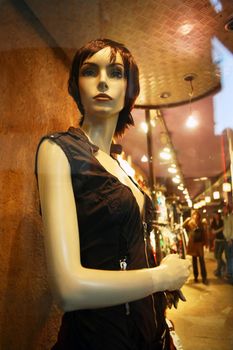 Dummy in a show-window of shop