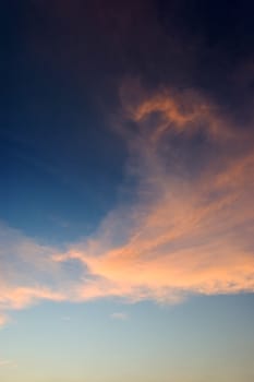 sunset sky and clouds