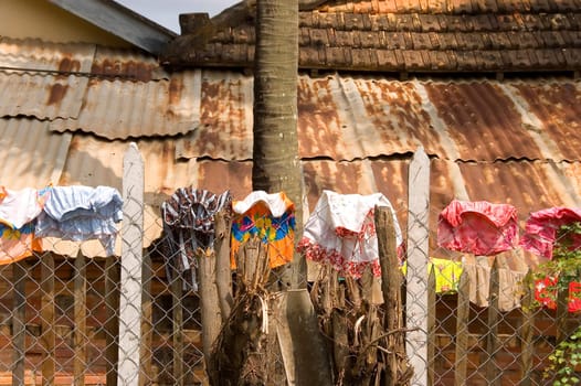 laundry drying up