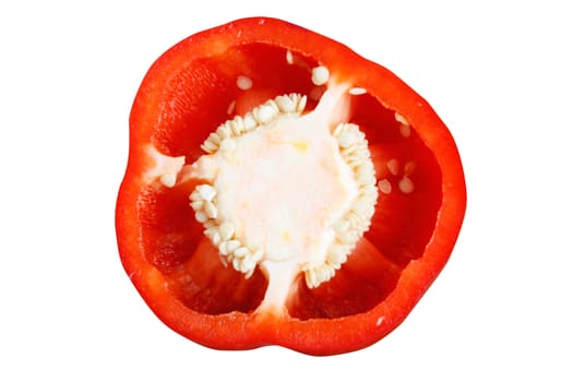 Red bell pepper on a background