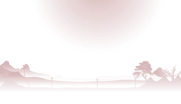 japanesse day illustrated in subtle colours with copy space