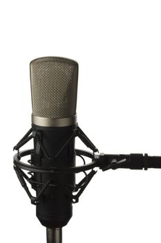 studio microphone on a stand