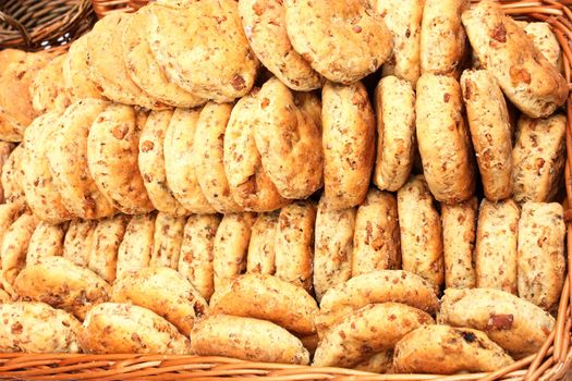 A lot of biscuits with pork cracklings