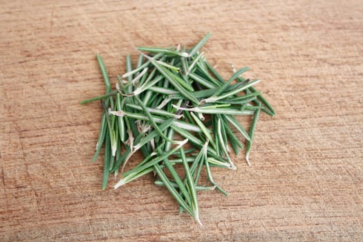 A bunch of rosemary leaves