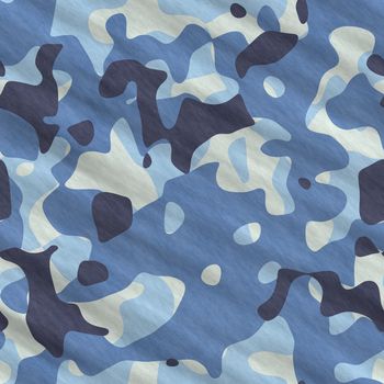 An illustration of a blue camouflage texture