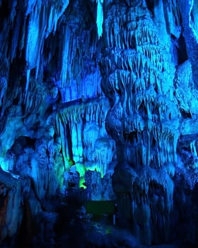 Cave interior with light in southern China