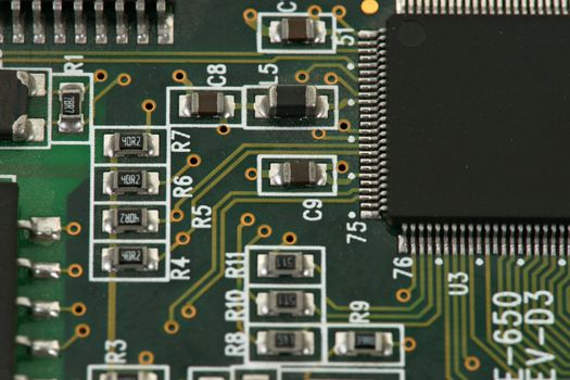 image of integrated circuits and surface mount technology