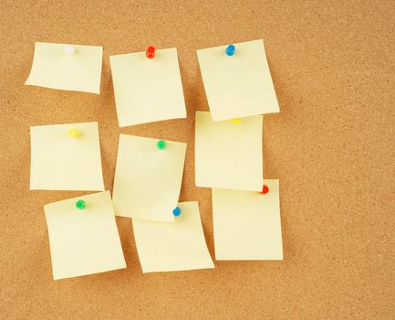 great image of notes pinned to a corkboard