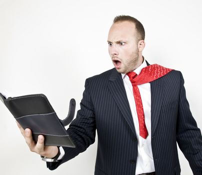 businessman on isolated background
