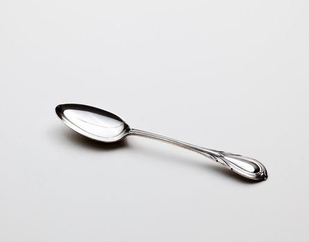 Old fashioned sterling silver object tea spoon or dessert spoon