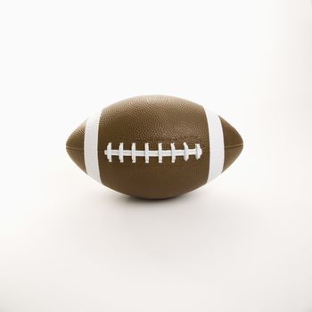 American football on white background.