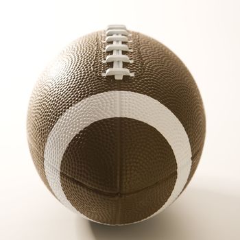 American football on white background.