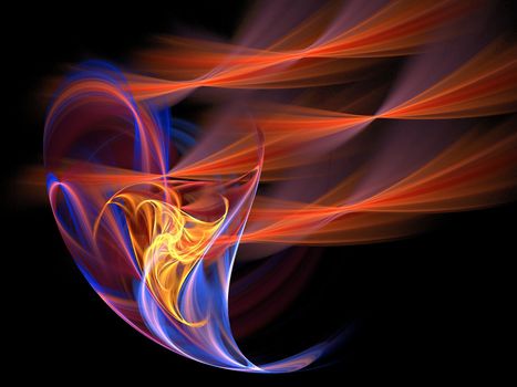 Colorful abstract fractal background