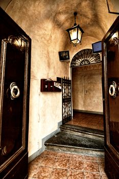 Home Entrance Interior in Florence, Italy