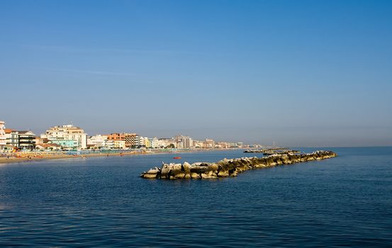 Adriatic coast landscape, Bellaria, Italy