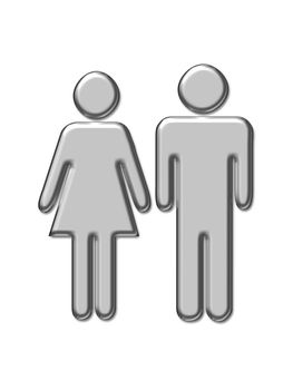 men and women toilets