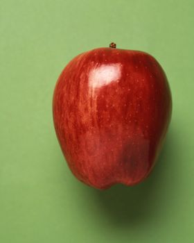 Close up of red apple on background
