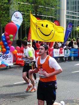 London - April 25: Fun Runners at the 2010 London Marathon  April 25th, 2010 in London.