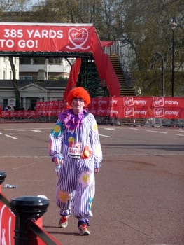 London - April 25: Fun Runners at the 2010 London Marathon  April 25th, 2010 in London.