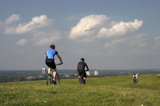 Making a tour by bike is healthy and pleasant