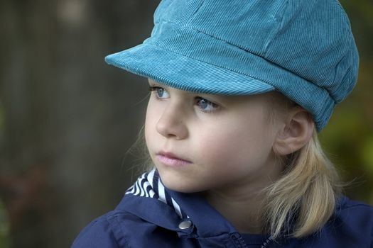 portrait of the girl in the open air