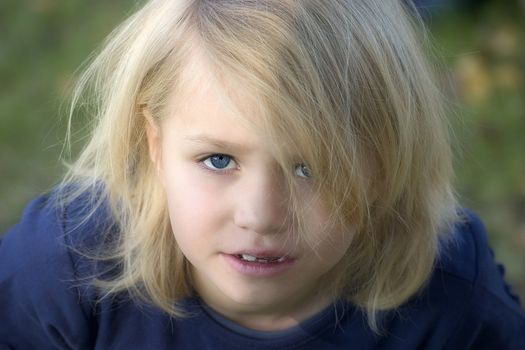 portrait of the girl in the open air