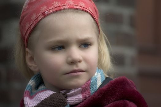 portrait of the girl in the open air