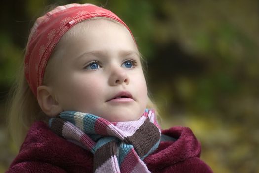 portrait of the girl in the open air