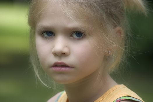 portrait of the girl in the open air