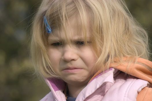 portrait of the girl in the open air