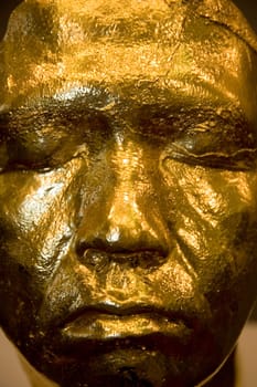 golden face
