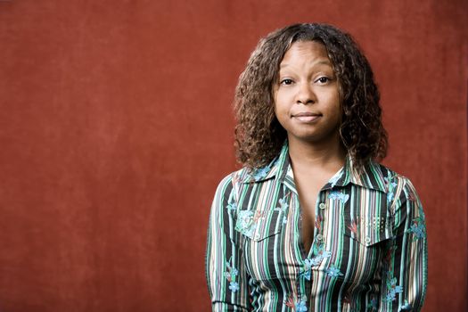 Close-Up Portrait of a Pretty African-American Woman