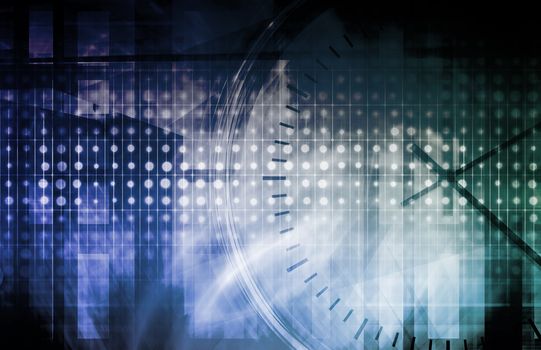Security Network Data of the World Background