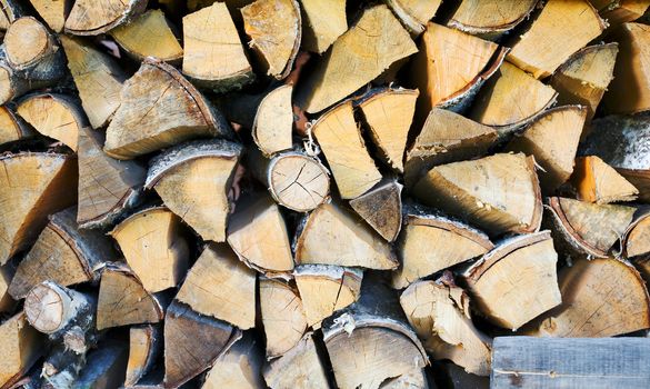 Store alternative harmless fuel - fire wood