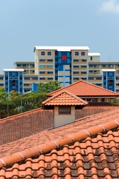 apartment buildings