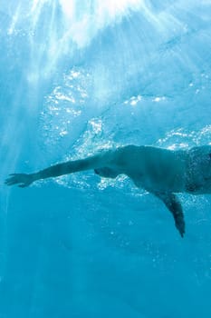 swimmer in a pool